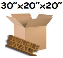 5 x XX-Large Double Wall Storage Cardboard Boxes 30"x20"x20"
